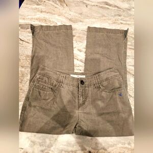 Tommy Hilfiger Olive Green Low Rise Cotton Pants Size 4